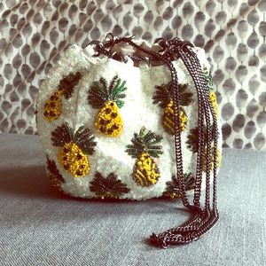 Sequin Pineapple Bucket Bag